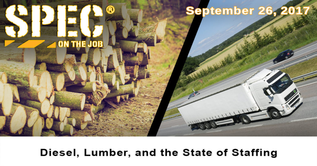 Diesel and lumber prices give insight into the state of staffing