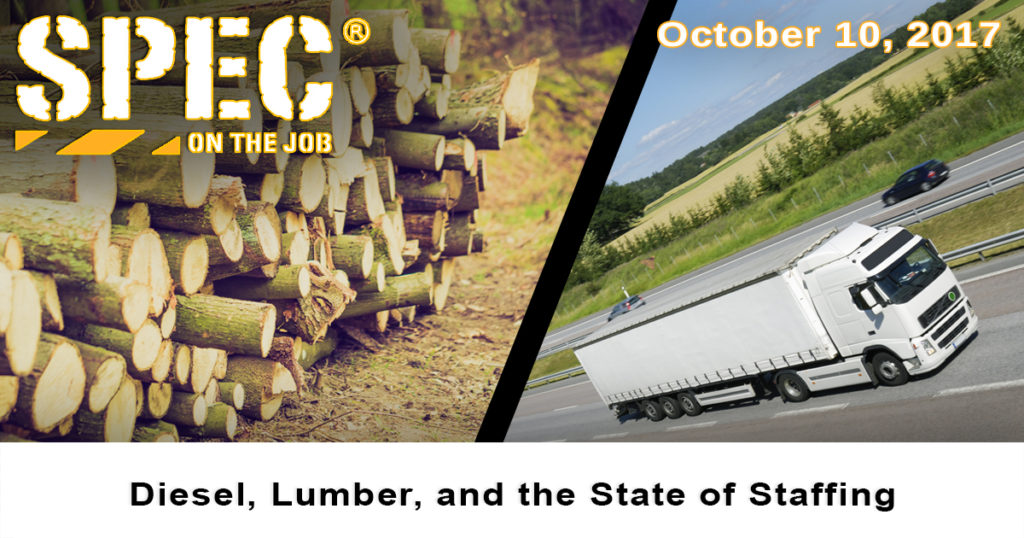 Lumber and diesel prices give a snapshot of the state of staffing in the construction industry